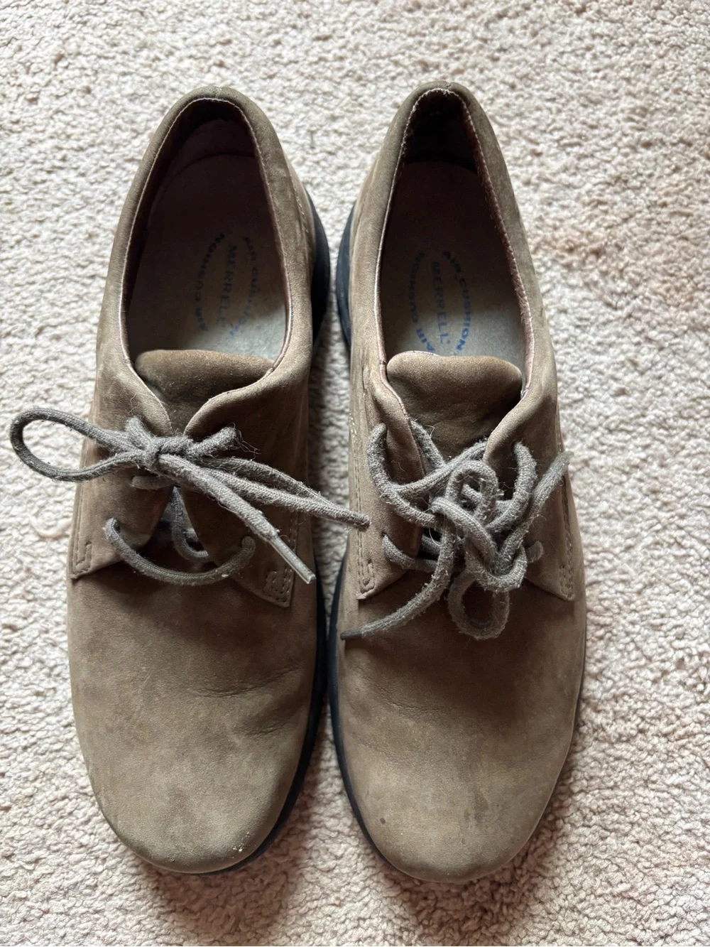 Women's Merrell topo lace up  Suede nubuck ankle Boots in dark Taupe
